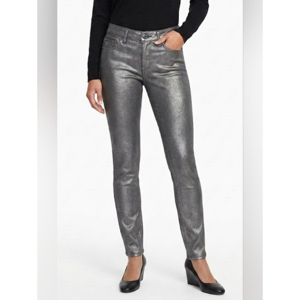 Guess Metallic Gray Jeans Size 28